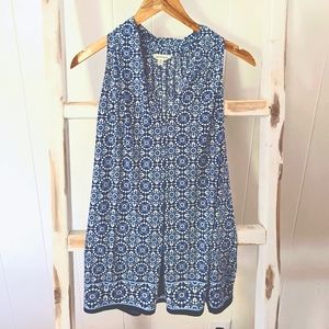 MaxStudio Wide Strap Nautical Tank